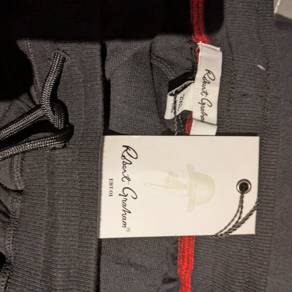 Robert Graham Men's Loungewear Pants 2XL Straight Leg Pants Nwt Black - Picture 2 of 3